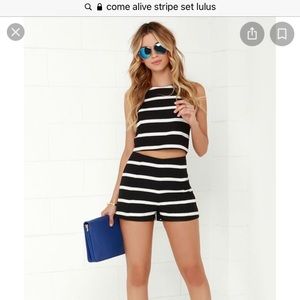 Lulu’s Stripe Short and Top set